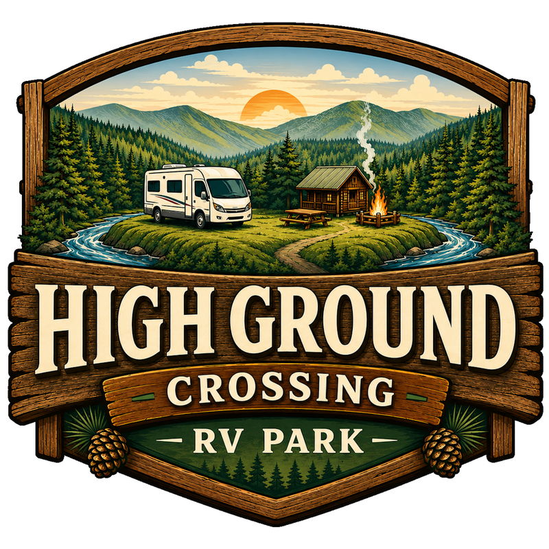 High Ground Crossing overlook illustration